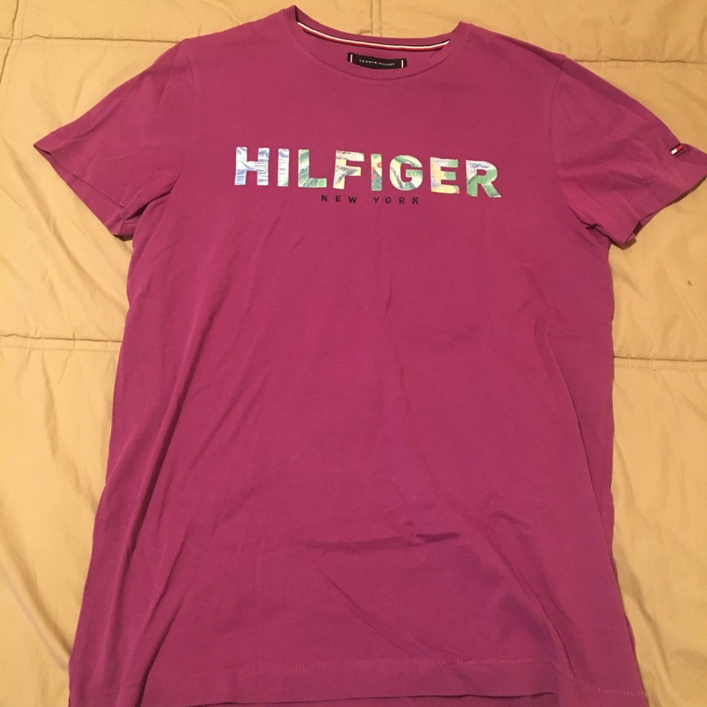 Tommy Hilfiger purple t-shirt